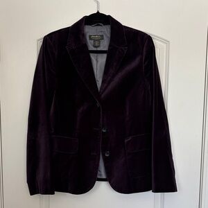 Eddie Bauer Deep Purple Velvet Jacket